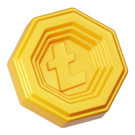 Moneda ligera  3D Icon