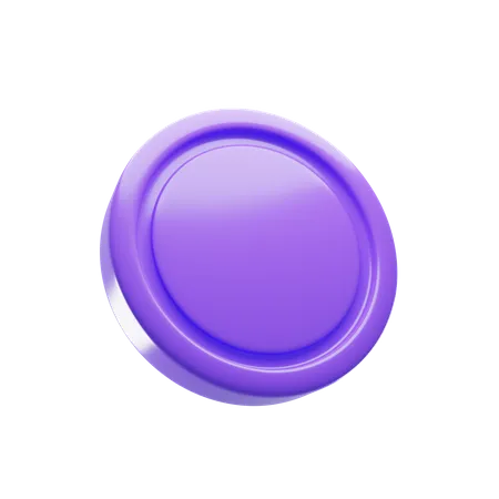 Moneda morada  3D Icon