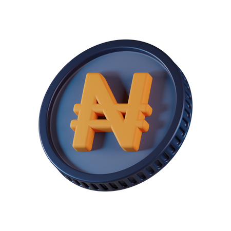 Moneda naira  3D Icon