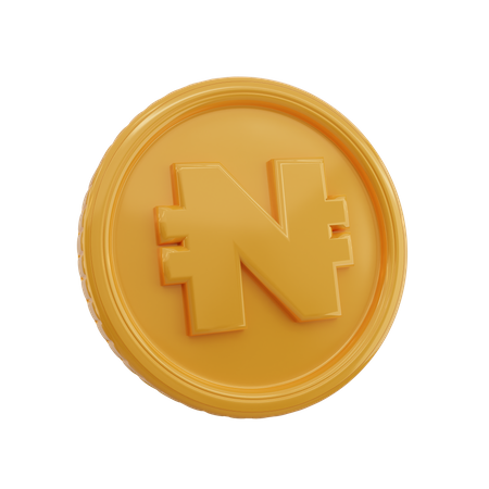 Moneda de nigeria  3D Icon