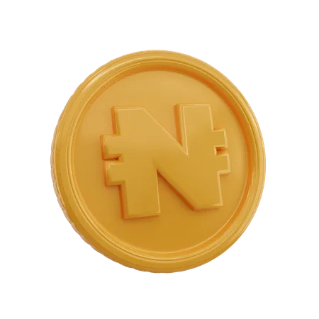 Moneda de nigeria  3D Icon