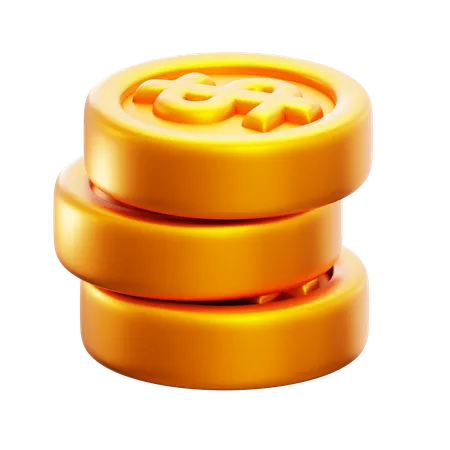 Moneda de oro  3D Icon