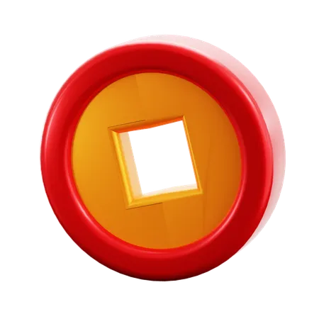 Moneda de oro  3D Icon