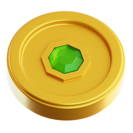 Moneda de oro  3D Icon