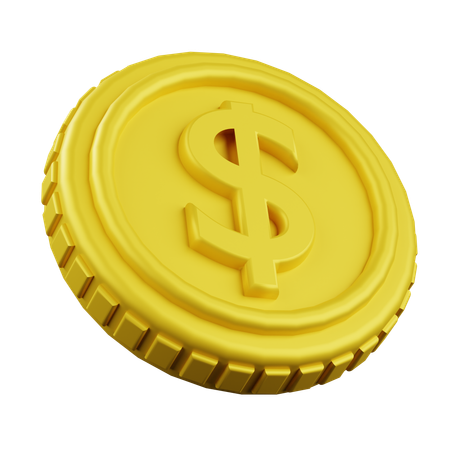 Moneda de oro  3D Icon