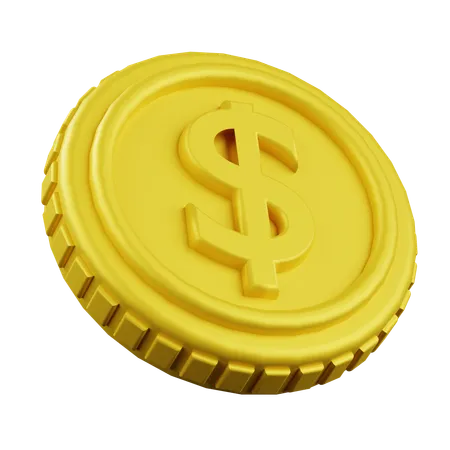 Moneda de oro  3D Icon