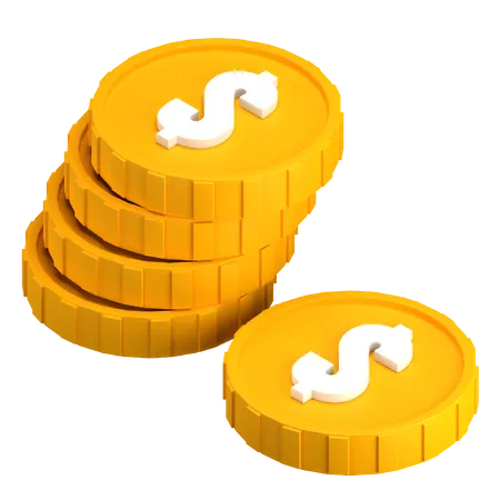 Moneda dólar  3D Icon