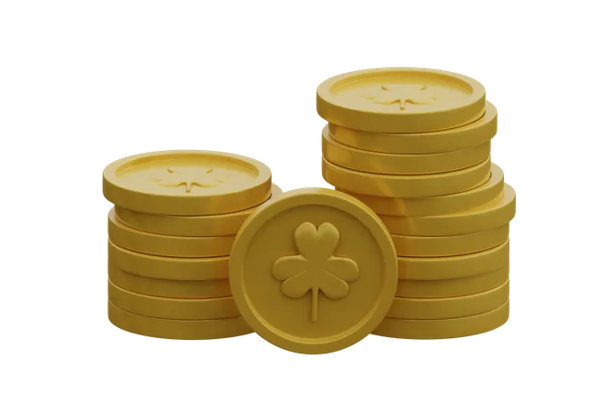 Moneda de oro  3D Icon