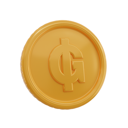 Moneda paraguaya  3D Icon