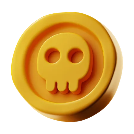 Moneda de peligro  3D Icon