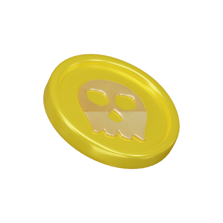 Moneda pirata  3D Icon