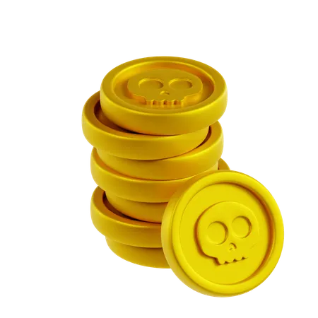 Moneda pirata  3D Icon