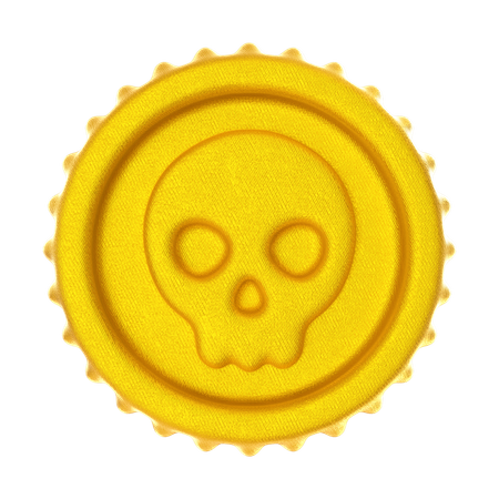Moneda pirata  3D Icon
