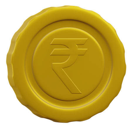 Moneda de rupia  3D Icon