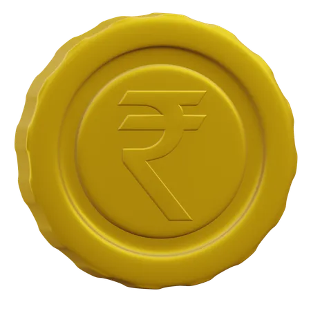 Moneda de rupia  3D Icon