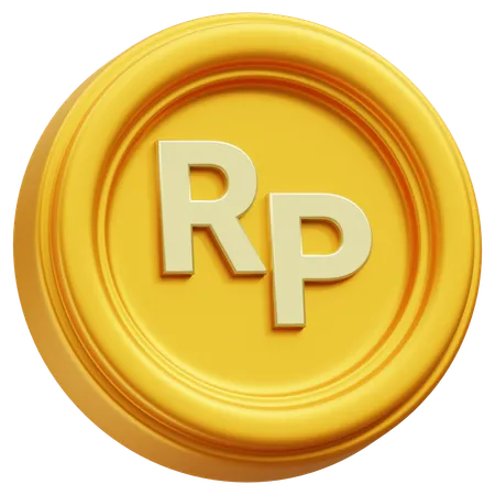 Moneda de rupia  3D Icon