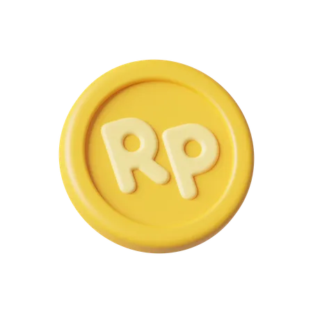 Moneda rupia  3D Icon