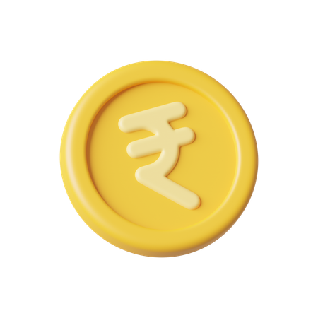 Moneda rupia  3D Icon