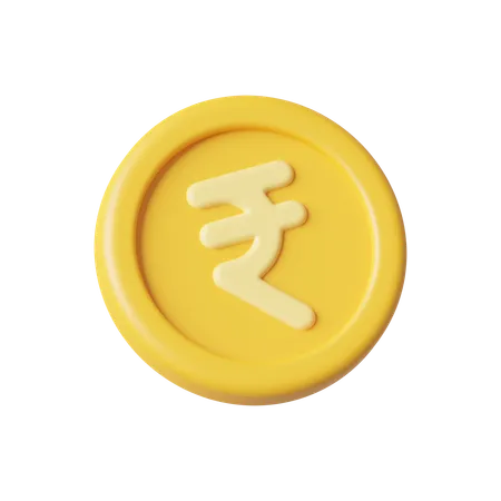 Moneda rupia  3D Icon