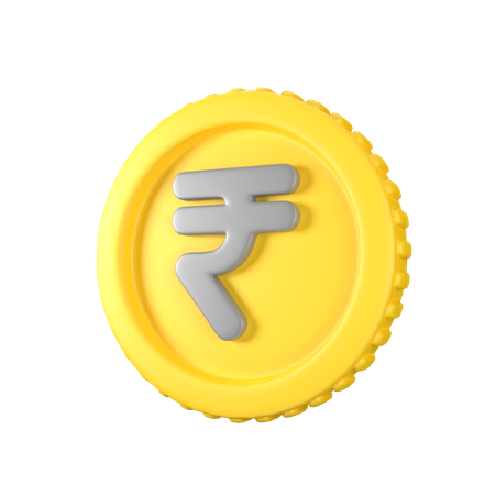 Moneda de rupia  3D Icon