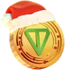 moneda toncoin de navidad