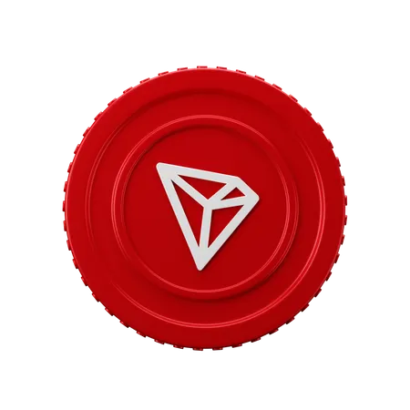 Moneda Tron TRX  3D Icon