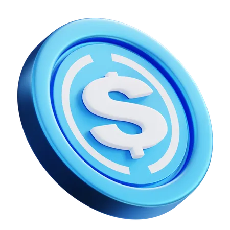 Moneda de usd  3D Icon