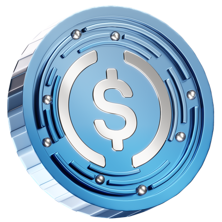 Moneda de usd  3D Icon