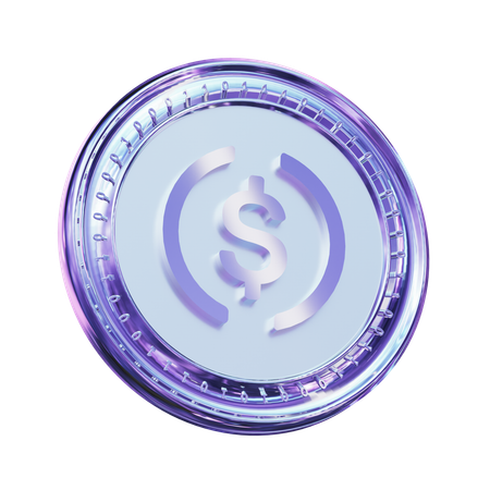 Moneda de usd  3D Icon