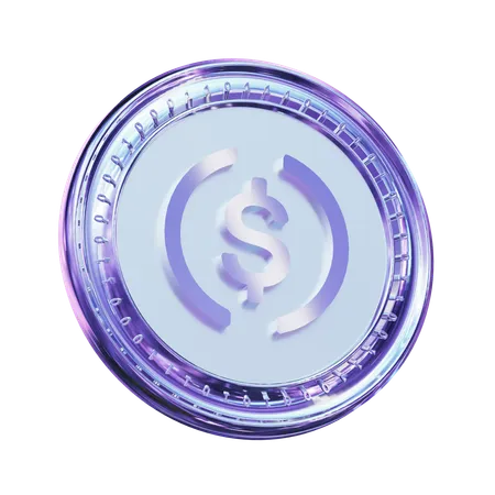 Moneda de usd  3D Icon