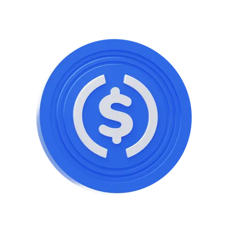 Moneda de usd  3D Icon