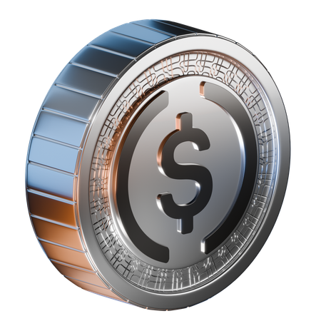 Moneda de usd  3D Icon