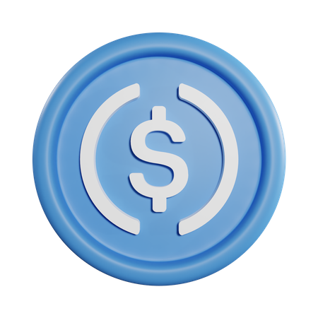 Moneda de usd  3D Icon