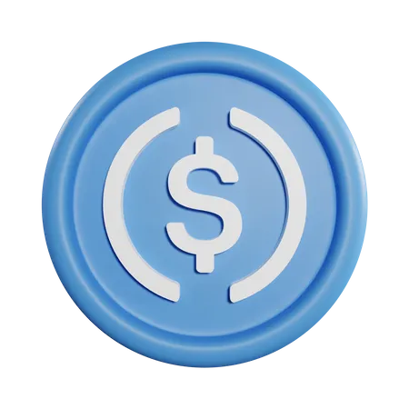 Moneda de usd  3D Icon