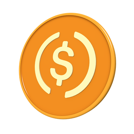 Moneda de usd  3D Icon