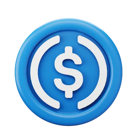 Moneda usdc  3D Icon