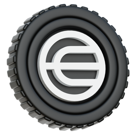 Moneda Worldcoin WLD  3D Icon