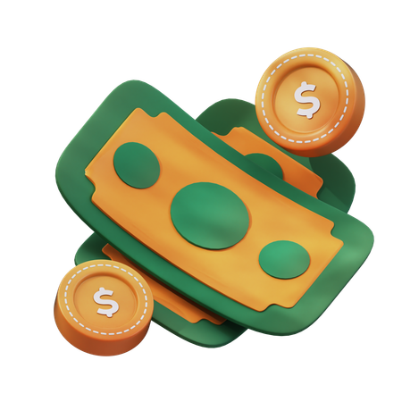 Moneda y dinero  3D Icon