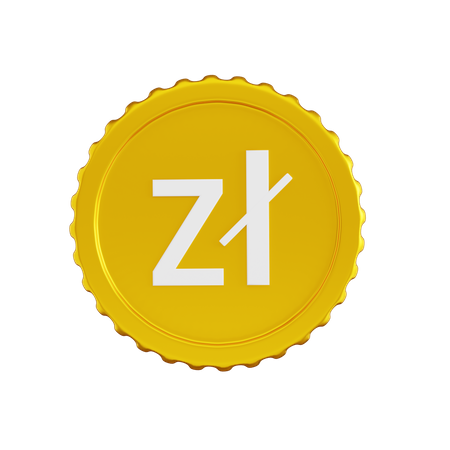 Moneda zloty de polonia  3D Icon