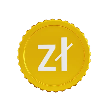 Moneda zloty de polonia  3D Icon