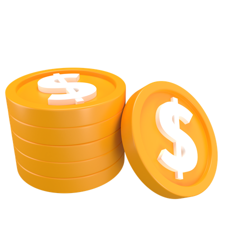 Monedas  3D Icon