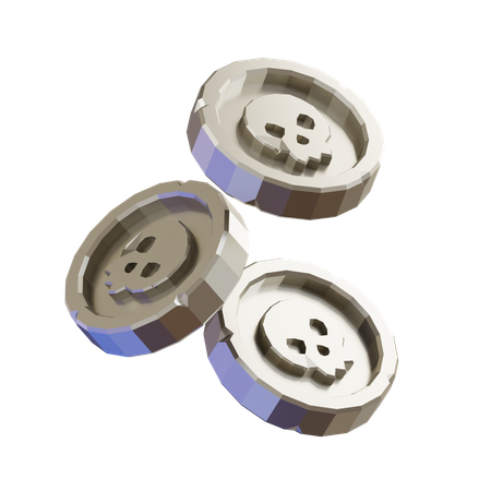 Monedas  3D Icon