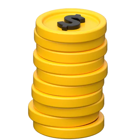 Monedas  3D Icon