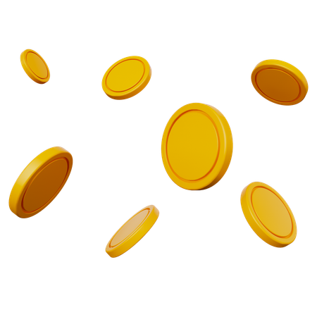 Monedas  3D Icon