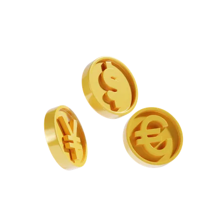 Monedas  3D Icon