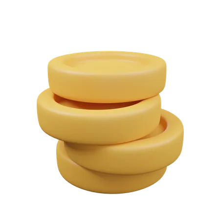 Monedas  3D Icon