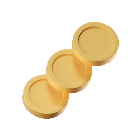 Monedas  3D Icon