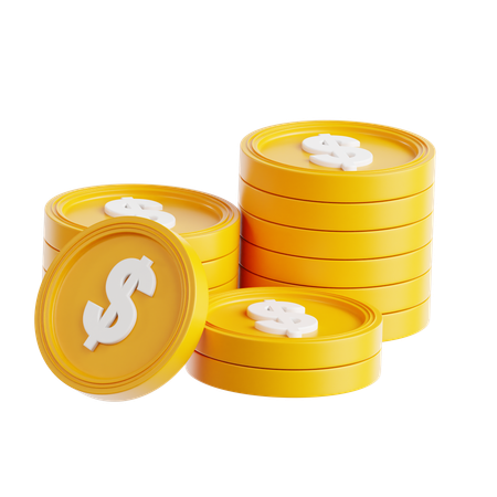 Monedas  3D Icon