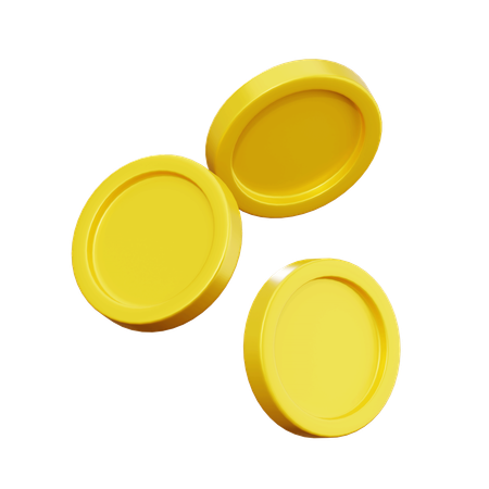 Monedas  3D Icon