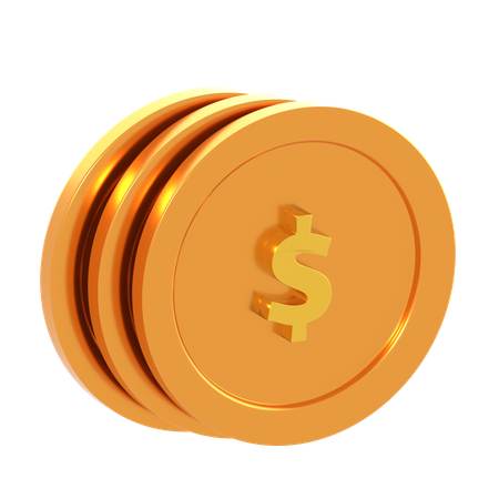 Monedas  3D Icon